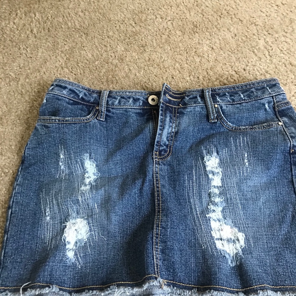 Vanilla Star Jean Skirt